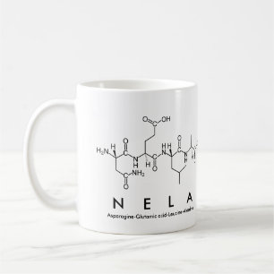 Caneca De Café Nela peptide nome mug