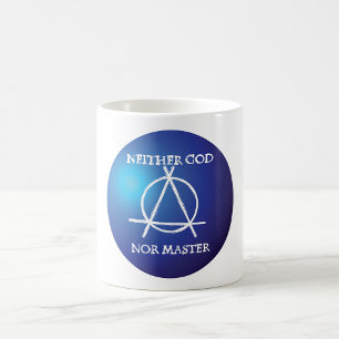 Caneca De Café Nem Deus nem o símbolo da Anarquia Mestre