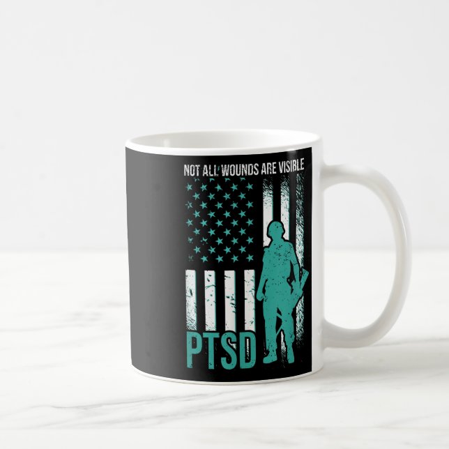 Caneca De Café Nem Todas as Feridas São Visíveis - Conscientizaçã (Direita)