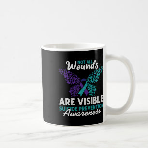 Caneca De Café Nem todas as feridas são visíveis e felizes consci