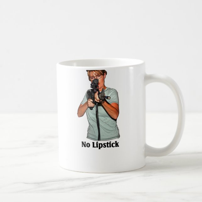 Caneca De Café Nenhum batom (Direita)