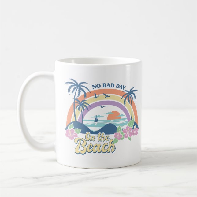 Caneca De Café Nenhum Dia Ruim Na Praia (Esquerda)