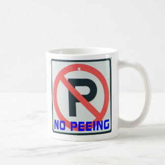Caneca De Café Nenhum fazer xixi