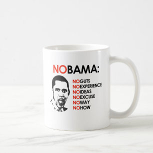 CANECA DE CAFÉ NENHUM OBAMA, NENHUMA MANEIRA