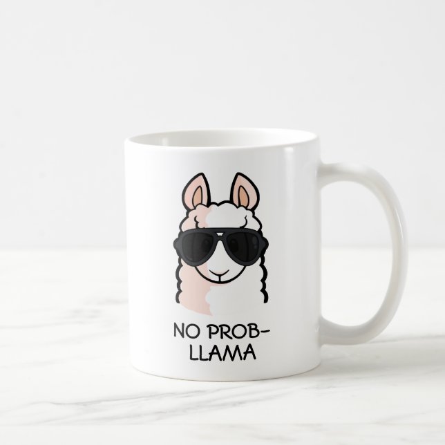 Caneca De Café Nenhum Prob-Lama (Direita)