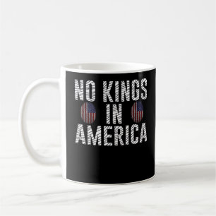 Caneca De Café Nenhum Rei Na América Bandeira Dos EUA Impressão D