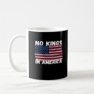 Caneca De Café Nenhum Rei Na América Bandeira EUA Clássico da Lib
