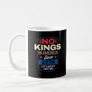 Caneca De Café Nenhum Rei Na América Clássico Retrô