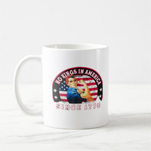 Caneca De Café Nenhum Rei na América desde 1776 Bandeira dos EUA