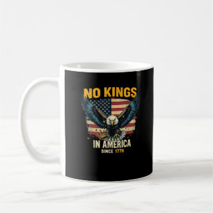 Caneca De Café Nenhum Rei na América desde 1776 Gráfico Vintage