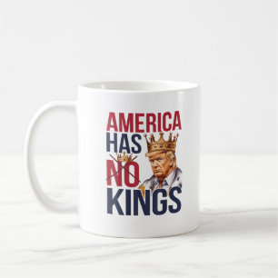 Caneca De Café Nenhum Rei Na América Divertido América Não Tem Re