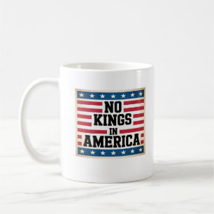 Caneca De Café Nenhum Rei na América EUA Gráfico Vintage