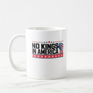 Caneca De Café Nenhum Rei na América EUA Minimal Limpo