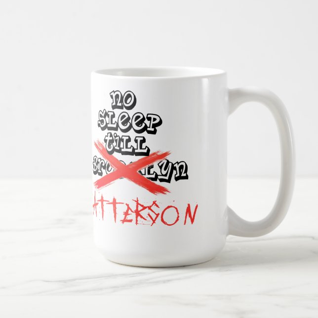 Caneca De Café Nenhum sono até Patterson/considera-o em novembro (Direita)