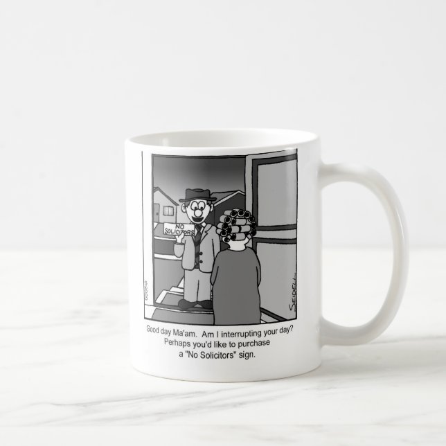 Caneca De Café Nenhum vendedor do sinal dos procuradores (Direita)