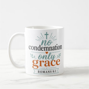 Caneca De Café Nenhuma Condenação Somente Graça Verdade Bíblica