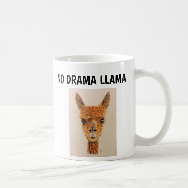 Caneca De Café NENHUMA DRAMA LLAMA Café Mugs (Direita)