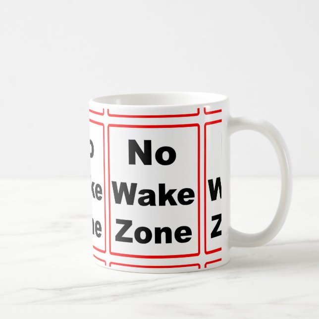 Caneca De Café Nenhuma zona do acordar (Direita)