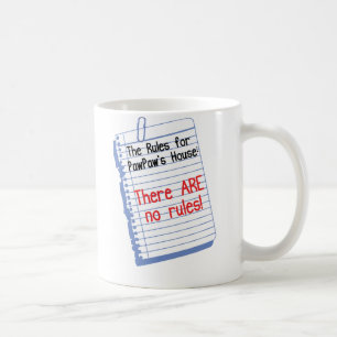 Caneca De Café Nenhumas regras na casa do PawPaw