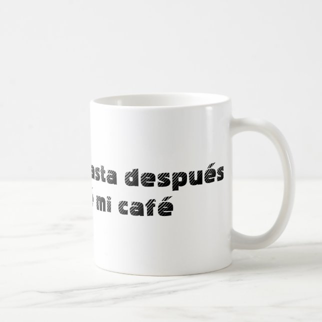 Caneca De Café Nenhuns hables (Direita)