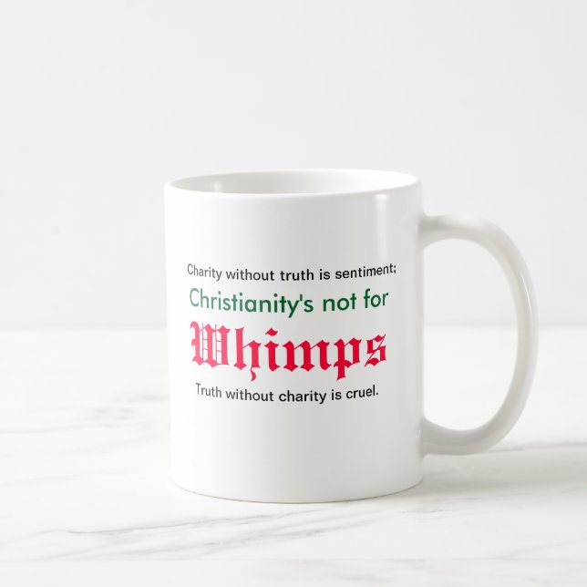 Caneca De Café Nenhuns whimps para St John o baptista (Direita)