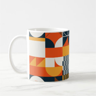 Caneca De Café Neo geo: composição do abstrato de vintage
