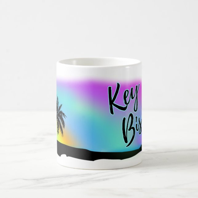 Caneca De Café Neon Beach Skies At Key Biscayne (Centro)