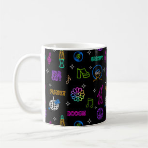 Caneca De Café Neon Disco Coffee Mug