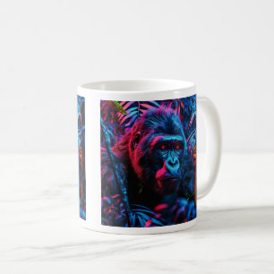 Caneca De Café Neon Gorilla