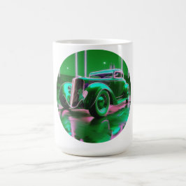 Caneca De Café Neon Green Street Rod de 1930