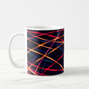 Caneca De Café Neon ilumina textura com longa exposição.abstrato,