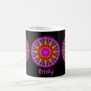 Caneca De Café Neon Medallion