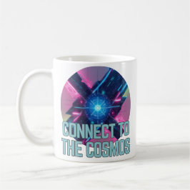 Caneca De Café Neon Nexus - Ligue-se ao cosmos