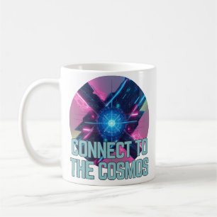 Caneca De Café Neon Nexus - Ligue-se ao cosmos