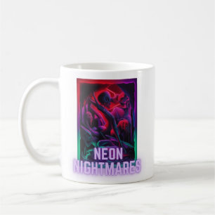 Caneca De Café Neon Nightmares - Sonhe escuro