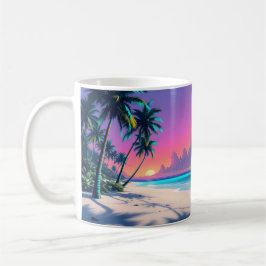 Caneca De Café Neon Nights Butterfly Bar coquetel