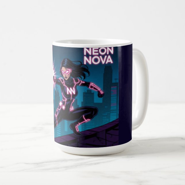 Caneca De Café Neon Nova (Frente Esquerda)
