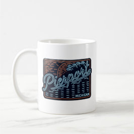 Caneca De Café Neon Pierport Michigan