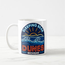 Caneca De Café Neon Sleeping Bear Dunes Michigan