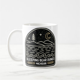 Caneca De Café Neon Sleeping Bear Dunes Michigan