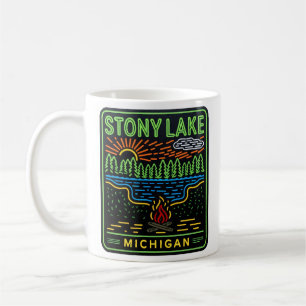 Caneca De Café Neon Stoney Lake Michigan