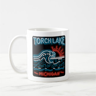 Caneca De Café Neon Torch Lake Michigan