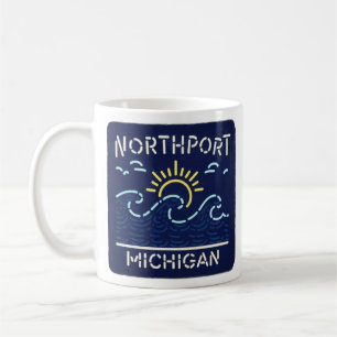Caneca De Café Neon Wave Northport Michigan