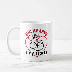 Caneca De Café Neonatal NICU Enfermeira Grandes Corações para Com