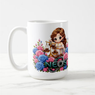 Caneca De Café Neos Kawaii Zodíaco Libra