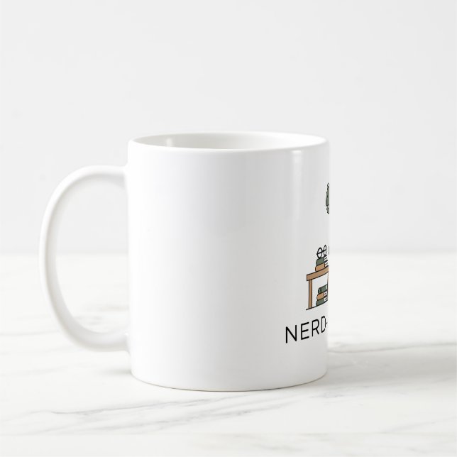 Caneca De Café Nerd-a-Sauro (Esquerda)