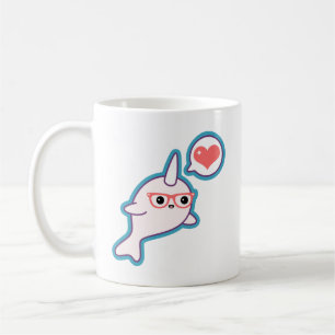 Caneca De Café Nerd bonito Narwhal