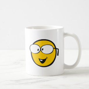 Caneca De Café Nerd Emoji