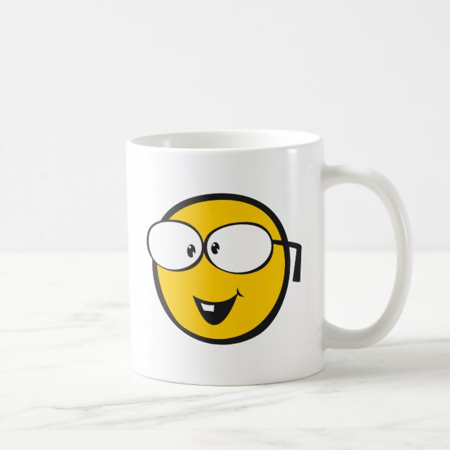 Caneca De Café Nerd Emoji (Direita)