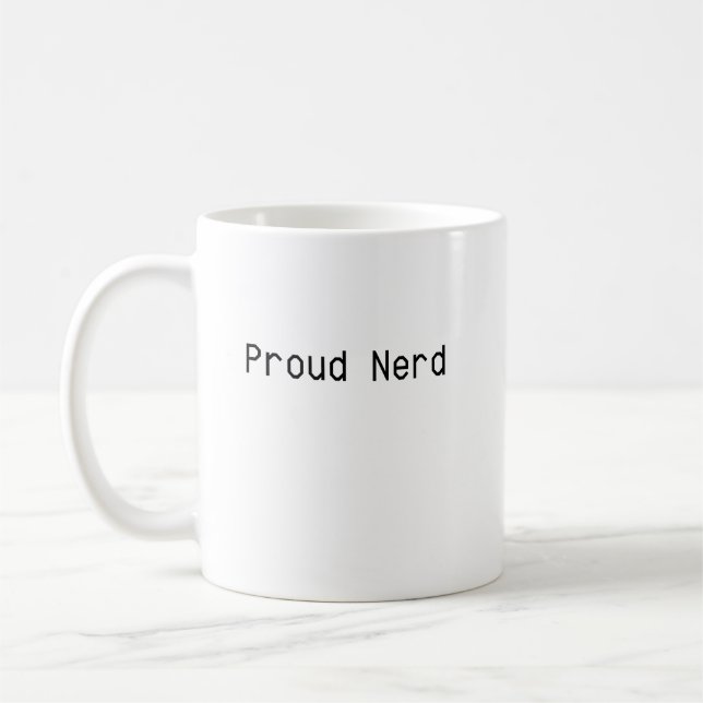 Caneca De Café Nerd Orgulhoso (Esquerda)